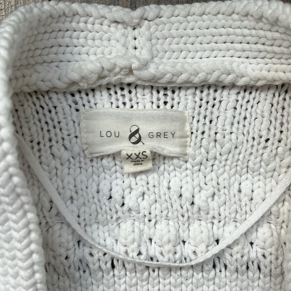 LOU & GREY Cotton Blend Boho Cardigan oversized XXS-S - Picture 8 of 11